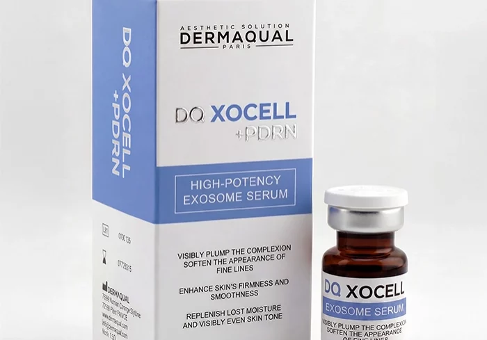 DQ Blue Booster ingredient-focused visual highlighting GHK-Cu copper peptide positioning.